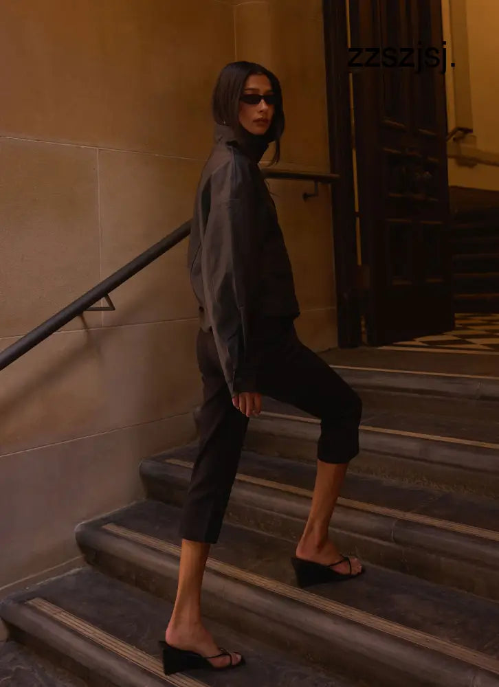 Andrea Pants - Black - Pants + Leggings
