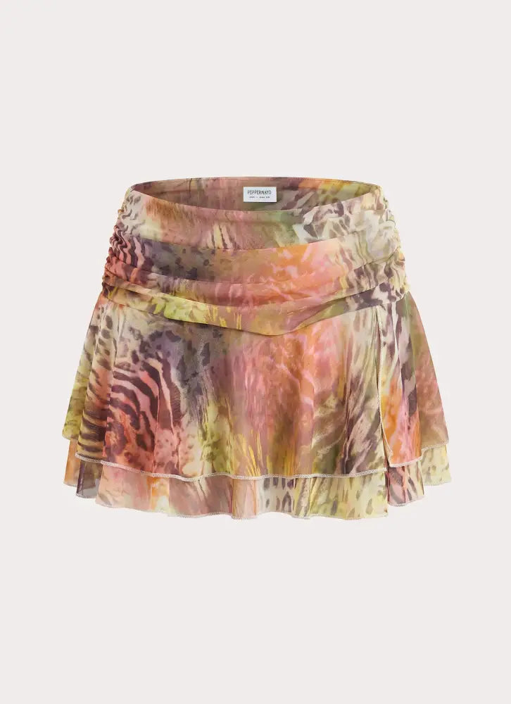 Cherry Bomb Mini Skort - Mystique Leopard - Skorts