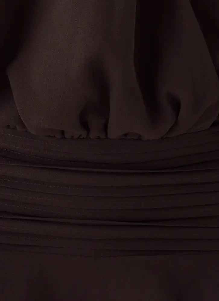 Elisana Mini Dress - Chocolate - Mini Dresses