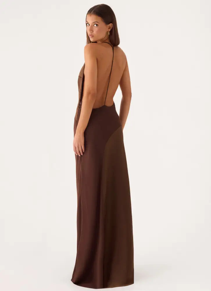 Ellopez Maxi Dress - Chocolate - Maxi Dresses