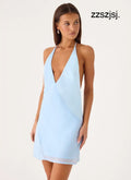 Ellopez Mini Dress - Blue - Mini Dresses