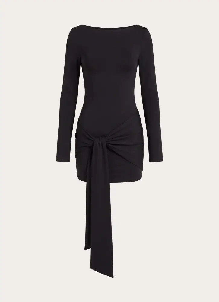 Holiday Scene Mini Dress - Black - Mini Dresses