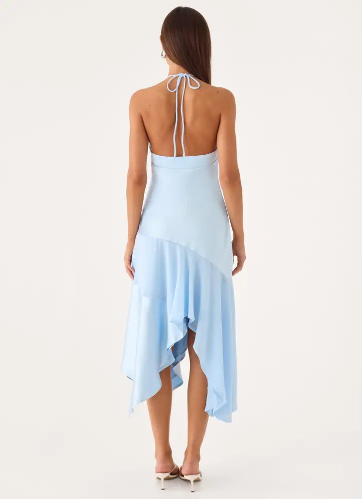 Jinli Midi Dress - Blue - Midi Dresses