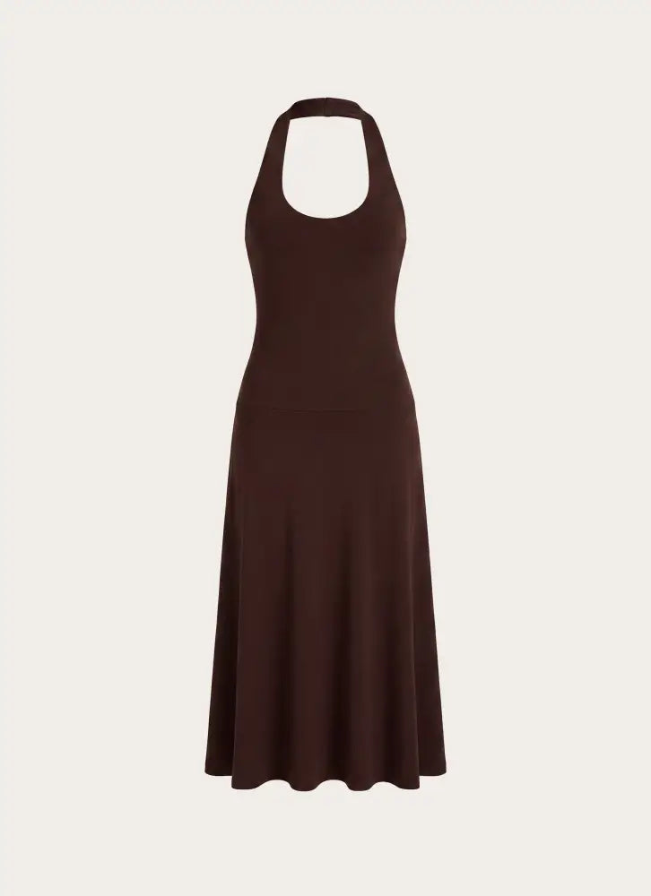 Klyne Midi Dress - Chocolate - Midi Dresses