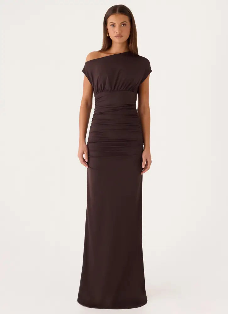 Liana Maxi Dress - Chocolate - Maxi Dresses