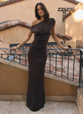 Liana Maxi Dress - Chocolate - Maxi Dresses