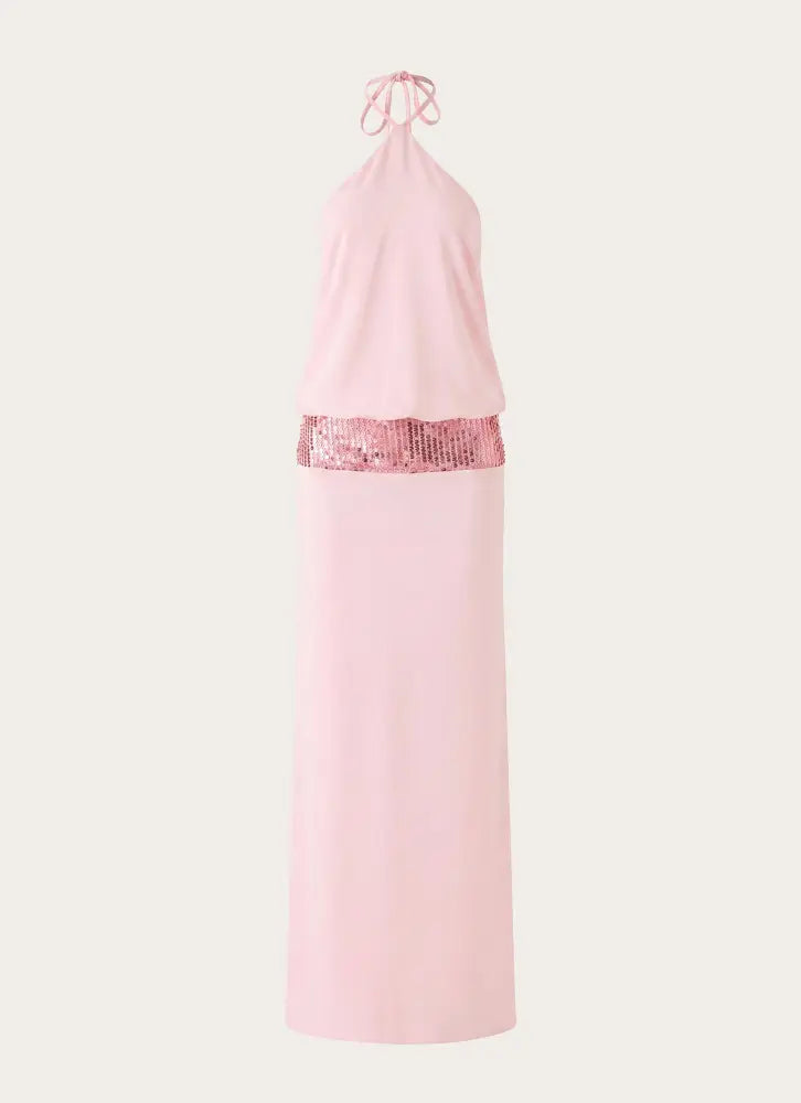 Marcie Halter Maxi Dress - Pink - Maxi Dresses
