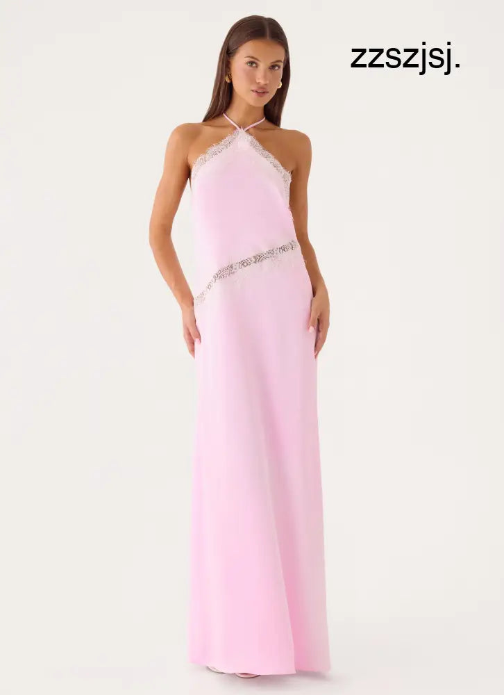 Orvian Maxi Dress - Pink - Maxi Dresses