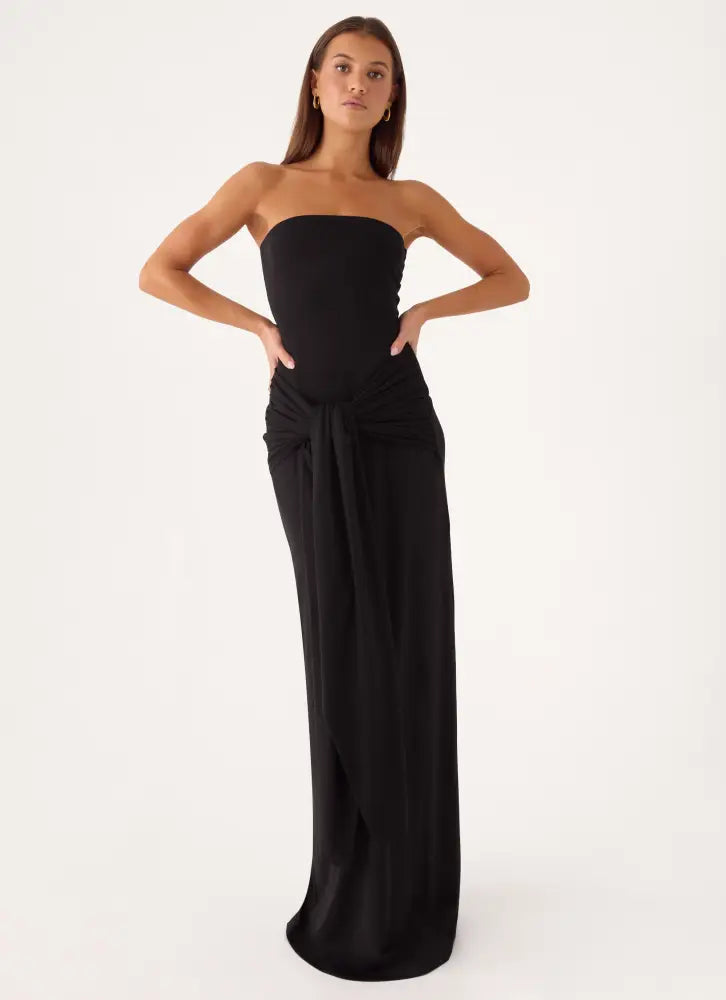 Stole My Heart Maxi Dress - Black - Maxi Dresses
